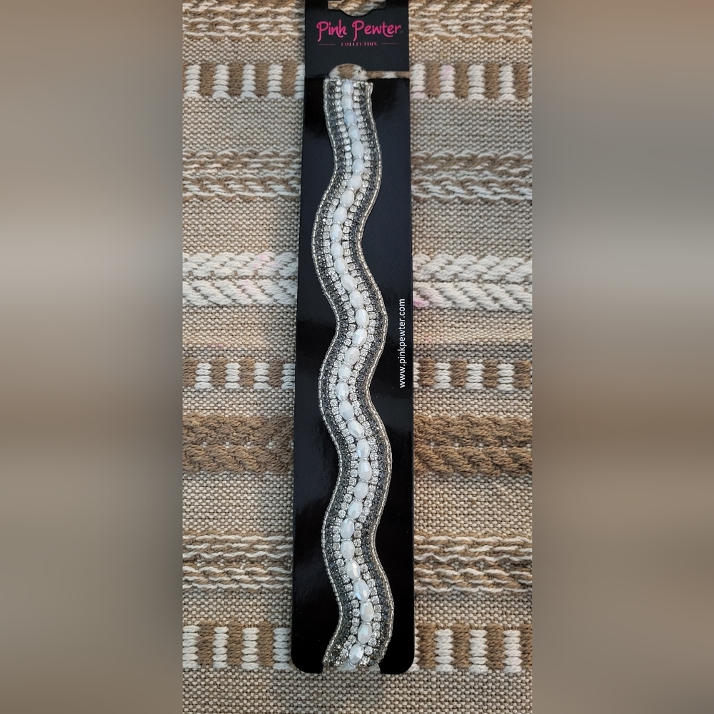 Brand New Pink Pewter Headband